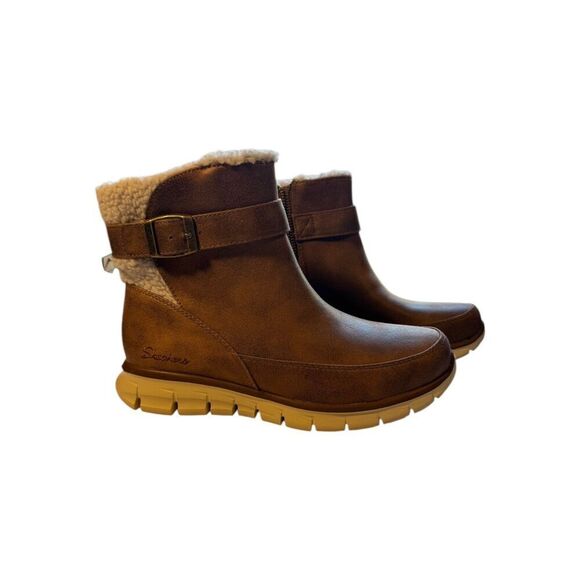 Skechers Synergy - Diva Lane Brown Boots - Women’s Size 6 NEW WITH BOX - Picture 2 of 7